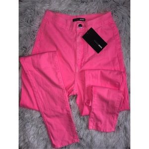 Super High Waist Color Skinnies